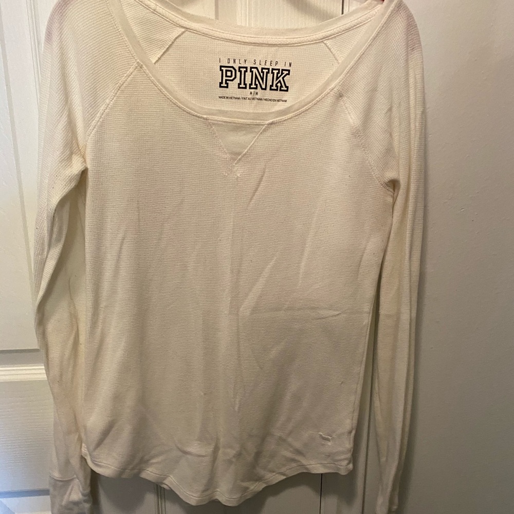 PINK white thermal top